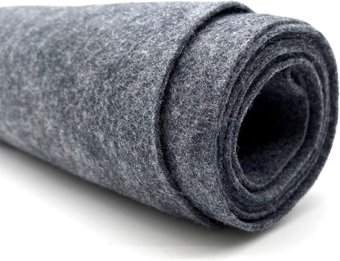 Craft Felt Fabric by The Yard - 72" Wide & 1.6mm Thick Acrylic Felt - Soft and Durable Charcoal Felt Fabric for DIY Arts & Crafts, Decorations and...