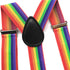 Men Women Clip-on Rainbow Suspenders Elastic Y Shape Adjustable with Clips and Bow Tie...