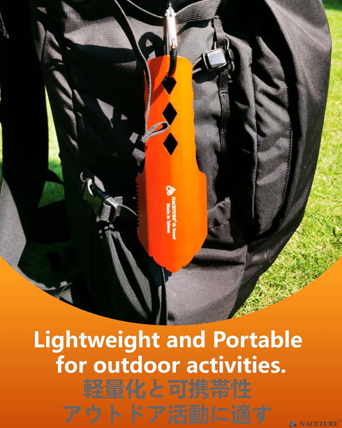 NACETURE Ultralight Backpacking Trowel Aluminum Shovel Small Potty Multitool with Longer Handle Design Essential for Hiking, Camping and Survival ...