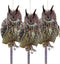 Owl to Keep Birds Away, 3Pcs Bird Scare Reflective Hanging Decoration for Garden Patio, Effective Bird Control with Reflective Tape to Keep Birds ...