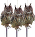 Owl to Keep Birds Away, 3Pcs Bird Scare Reflective Hanging Decoration for Garden Patio, Effective Bird Control with Reflective Tape to Keep Birds ...