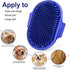 Pet grooming brush for dogs and cats, soft and durable handheld pet hair removal brush (Dark Blue + Orange)...