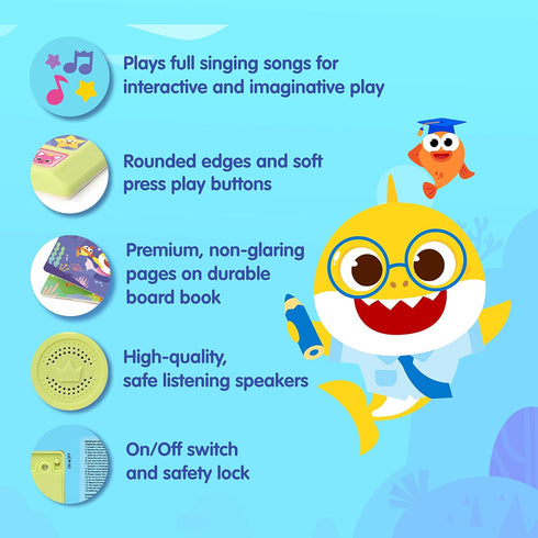 Baby Shark Sing-Alongs 10 Button Sound Book | Baby Shark Toys | Learning & Education Toys | Interactive Baby Books for Toddlers 1-3 | Gifts for Bo...