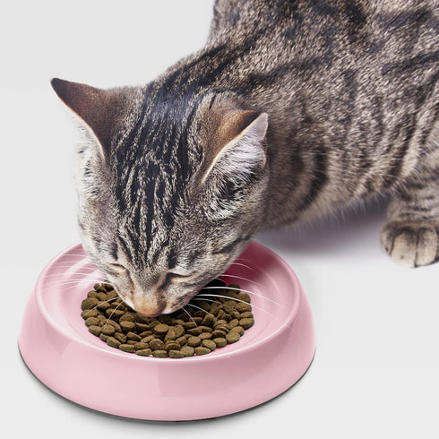 CatGuru Cat Bowls, Whisker Stress Free Cat Food Bowl, Reliefs Whisker Fatigue, Wide Cat Bowl, Non Slip Cat Food Bowls, Shallow Cat Dish, Cat Feedi...
