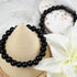 145pcs Glass Beads, 8mm Glass Beads for Barcelet and Jewelry Making DIY Crafts (Black)...