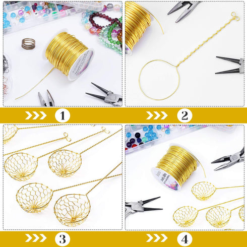 18 Gauge Jewelry Wire for Jewelry Making, Anezus Craft Wire Tarnish Resistant Copper Beading Wire for Jewelry Making Supplies and Crafting (18 Gau...