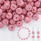 Abitoncc 180pcs 10mm Rhinestone Clay Beads for Jewelry Making, Pink Crystal Round Disco Ball AAA+ Grade Beads Bulk, Sparkly Diamond Bling Baseball...