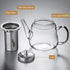 Glass Tea Pot with Infuser, Heat Resistance Borosilicate Glass Tea Kettle for Stovetop Safe, 30 FL OZ...