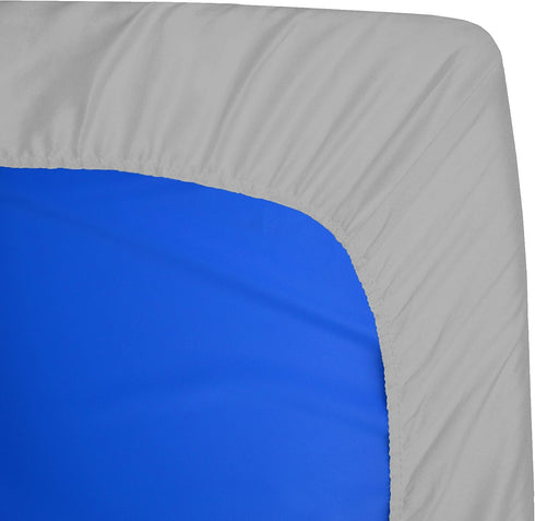 American Baby Company Fitted Nap Mat Sheet with Elastic Corners 24" x 48" x 4" - Soft & Breathable Microfiber Rest Mat Sheet or Nap Mat Cover for ...
