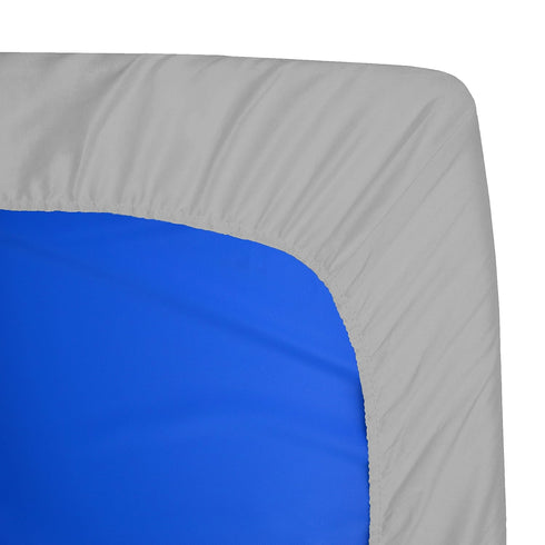 American Baby Company Preschool Bundle Set, a 24" x 48" x 4" Daycare/Preschool Mat Sheet and a 36" x 48" Toddler Blanket, Gray, for Boys and Girls...