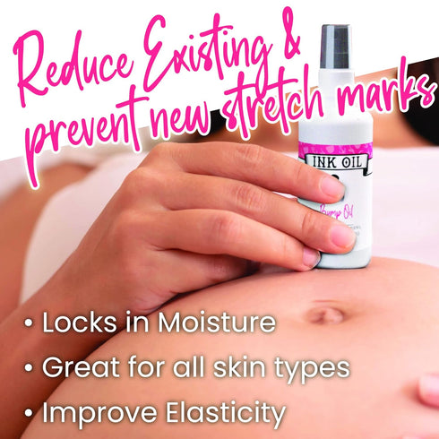 Bump Oil Stretch Mark Treatment | Baby Bump Essentials | Scar Removal | Pregnancy Must Haves First Trimester | Maternity Care | Ink - Bio Oil Stre...