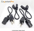 1 Foot 4 Pack Universal Short Power Cable Cord 18 AWG - 12 Inches IEC320 C13 to NEMA 5-15P, 4-Pack...