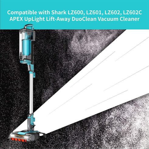 Leemone Replacement Parts for Shark LZ600 LZ601 LZ602 LZ602C APEX UpLight Lift-Away DuoClean Vacuum Cleaner, 1 Post & 1 Pre-Motor Filters, 2 Foam ...