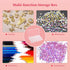 Gospire Small 28 Grids Diamond Box Clear Plastic Jewelry Craft Storage Container Diamond Painting Embroidery DIY Art Craft Accessory Organizer Cas...
