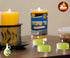 Olive Oil Tea Light Candles - 40 Pack - Clear Cup Unscented Travel, Centerpiece, Decorative Candle - 4.5 Hour Burn Time - by Ner Mitzvah...