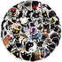 50 PCS Black Cat Stickers, Aesthetic Vinyl Waterproof Stickers for Water Bottles Laptop Phone Case Luggage Car, Black cat Stickers for Kids Classr...