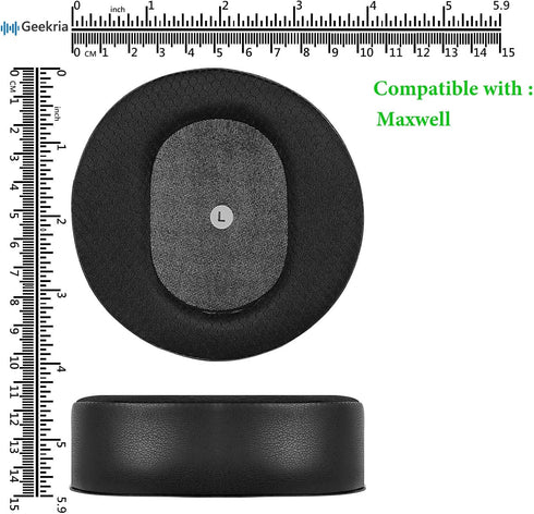 Geekria Sport Cooling Gel Replacement Ear Pads for Audeze Maxwell Wireless Headphones Ear Cushions, Headset Earpads, Ear Cups Cover Repair Parts (...