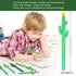 Outus 24 Pieces Cactus Pens Cactus Shaped Roller Pens Kids Green Cactus Pens Saguaro Shaped Pen Black Gel Ink with Flower for Classroom Office Sch...