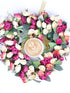 Florist Flower Wreath Rose Garland for Home Wall Wedding Decoration (Champagne-Heart-Shaped)...