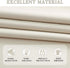 DONREN 24 Inch Length Curtain Tiers - Room Darkening Rod Pocket Small Valance Curtains for Small Window (30 W x 24 L,2 Panels,Cream Beige)...