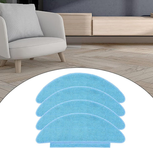 6 Pack Replacement Vacuum Mop Cloth Pads for Lubluelu SL60D SG60 SL61 Robotic Vacuum Cleaner, Reusable Cleaning Floor Microfiber Soft Pad...