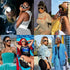PORADAY Fashion Wave Mask Sunglasses for Women Men Trendy Oversized Sun Glasses Luxury Designer Y2K Punk Shades...