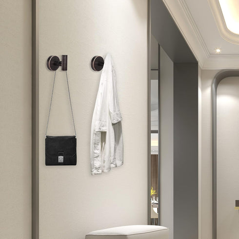 Robe Towel Hooks Coat Hook Bathroom Wall Hook Stainless Steel Heavy Duty Door Hanger Clothes Cabinet Closet Sponges Hook for Bathroom Bedroom Kitc...