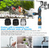 AYNEFY Fish Tank Water Changer Faucet Adapter, Aquarium Water Changer with 3 Tab Connecter, Vacuum Siphon Gravel Cleaner Plastic Connector Replace...