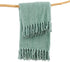 Home Soft Things Throw Blanket Knitted Tweed Throw 50'' x 60'', Silver Blue, Super Soft Cozy Warm Comfortable Breathable Throw for Living Room Cha...