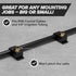 THE CIMPLE CO - Single Coaxial Cable Clips, Cat6, Electrical Wire Cable Clip, 1/4 in (6 mm) Screw Clip and Fastener, Black (50 pieces per bag)...