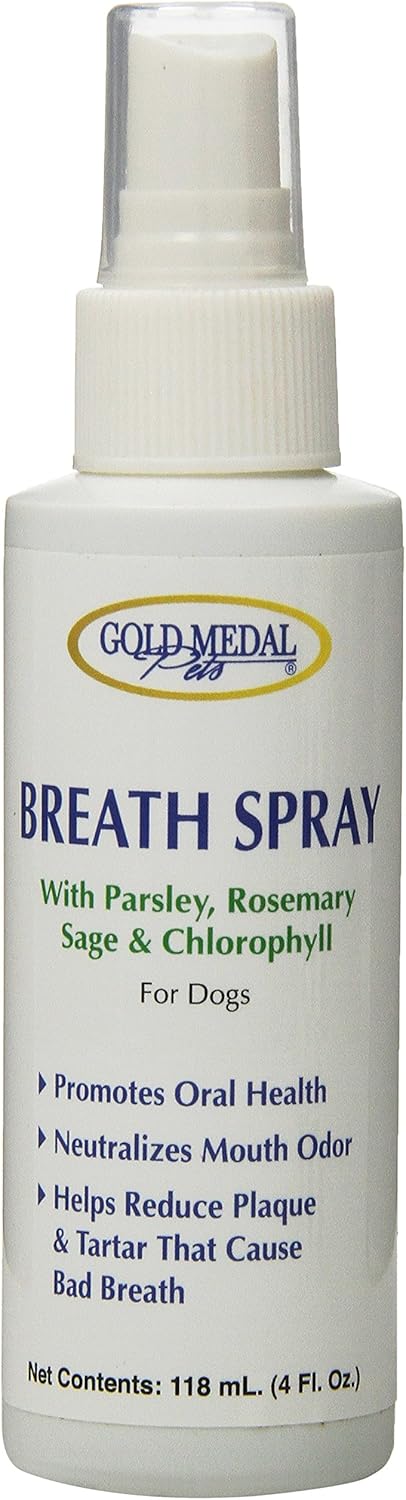 Gold Medal Pets Breath Spray for Dogs and Cats, 4 oz....