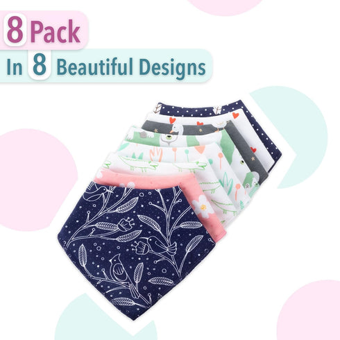 Mr. Pen- Baby Bibs, 8 Pack, Baby Bibs for Girls and Boys, Drool Bibs, Bandana Bibs, Drool Bibs, Toddler Bibs, Baby Bandana Bibs, Baby Bandana, Bib...