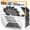 50-Pack Utility Knife Blades, Blackened SK-2 Razor Blades for Box Cutter Utility Knife, Never Rust Design, Extra Durable...