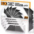 50-Pack Utility Knife Blades, Blackened SK-2 Razor Blades for Box Cutter Utility Knife, Never Rust Design, Extra Durable...