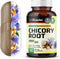 BIO KRAUTER Chicory Fiber Supplement - 1200 mg Strength - 100 Count - Chicory Root Powder - Inulin Capsules for Digestive Support - Vegan...