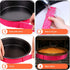 Patelai 6 Pieces Cake Pan Dampen Strips Bake Even Strips Colorful Cake Pan Baking Strips Absorbent Thick Baking Tray Protection Strap for Clean Ba...