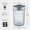 Paksh Novelty Mason Jars - Food Storage Container - 6-Pack - Airtight Container for Pickling, Canning, Candles, Home Decor, Overnight Oats, Fruit ...