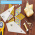 Quilting Rulers and Templates, 5Pcs Creative Quilting Cutting Template Quilt Templates Acrylic for Cutting Patterns, Quilt Ruler Set Quilting Supp...