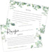 Your Main Event Prints 50 Eucalyptus Double-Sided Recipe Cards – Perfect for Weddings, Bridal Showers, Rehearsal Dinners, Engagement Parties, Baby...