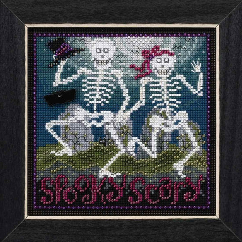 Spooky Scary Beaded Counted Cross Stitch Kit Mill Hill 2017 Buttons & Beads Autumn MH141723...