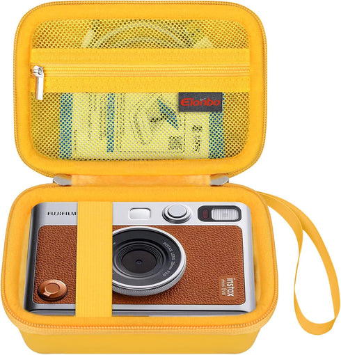 Camera Carrying Case Compatible with Fujifilm Instax Mini EVO Instant Camera, Camera Lens cover Photo Printer Travel Protective Storage Holder, Me...