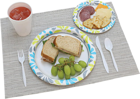 Genuine Joe Printed Paper Plates, 10" (Pack of 125)...