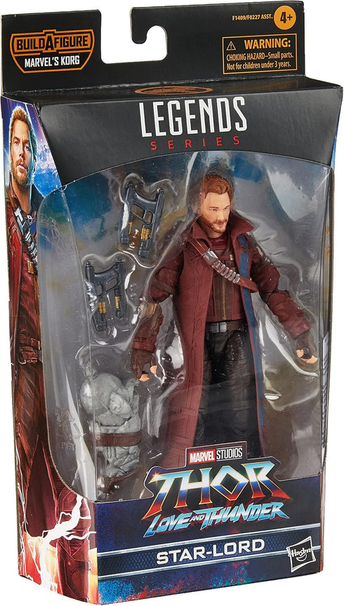 Marvel Legends Series Thor: Love and Thunder Star-Lord Action Figure 6-inch Collectible Toy, 2 Accessories, 1 Build-A-Figure Part...