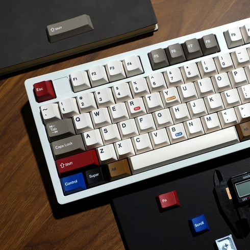 XVX Retro PBT Keycaps, Custom Key caps, Cherry Profile Dye Sublimation Keycap Set Suitable for 60% 65% 75% 100% Cherry Gateron MX Switches Mechani...
