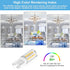 winshine 10 Pack G9 LED Bulb Bi Pin Base, 6000K Daylight 4W (40W Halogen Equivalent) T4 G9 Base Llight Bulbs for Chandeliers, 360° Beam Angle, 400...