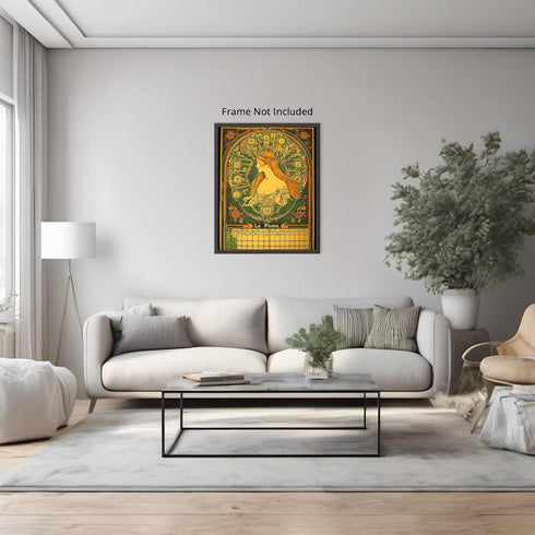 Posterizer 1 pcs-inspired by classic art-La Plume-vintage poster 2-Vintage Art-Collectibles & Fine Art- Gift for Men Women Entrepreneur Teens- unf...