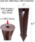 Ground Stake Spike for Outdoor Landscape Spot Pathway Solar Flood Light Replacement Light Stake Spike Part Holder,1/2" NPT Thread Compatible with ...