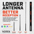 AntennaMastsRus - The Original 6 3/4 Inch fits Nissan Titan (2019-2022) - Car Wash Proof Short Rubber Antenna - Internal Copper Coil - Premium Rec...