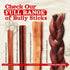 Natural Farm Odor-Free Jumbo Bully Sticks, (6 Inch, 2 Pack), Extra-Thick Chews for Dogs, Fully Digestible 100% Beef Treats, Great for Dental Healt...