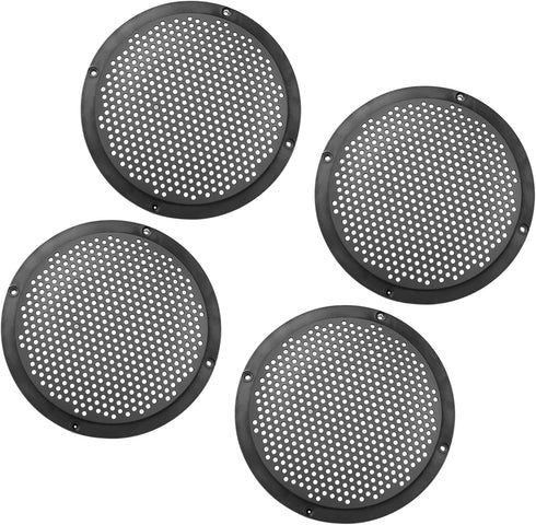 Motoforti Car Audio Speaker Cover, Mesh Subwoofer Grill Horn Guard Protector, 6 Inch, Plastic, Black, 4pcs......